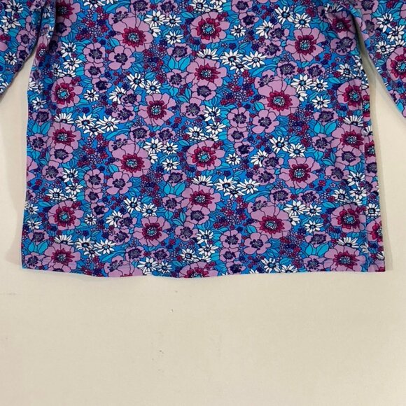 The Talbots Tee Shirt Petite 3/4 Sleeve Length Floral Design Soft Stretch SZ Lp - Picture 3 of 8